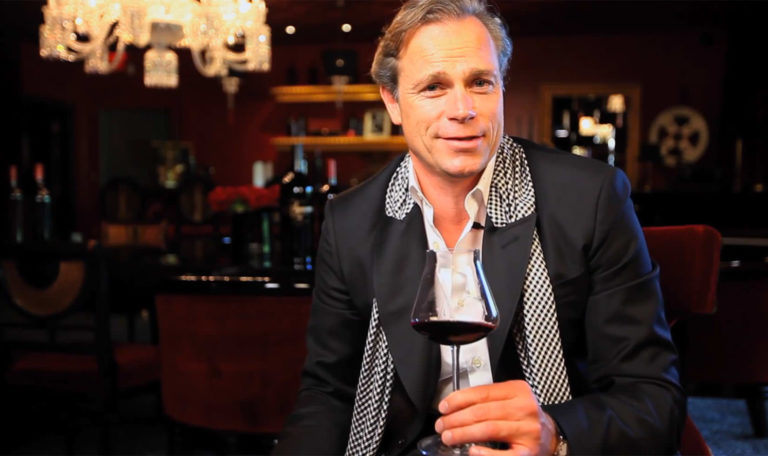 still of Jean-Charles Boisset, proprietor of the Boisset Collections speaking to the camera for a video by Jordan Winery