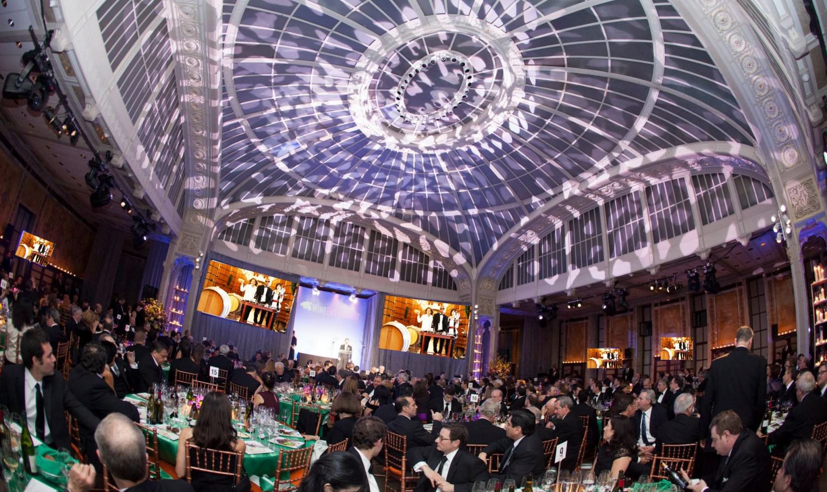 Guests gathered at a Wine Enthusiast Star Awards event at New York Public Library