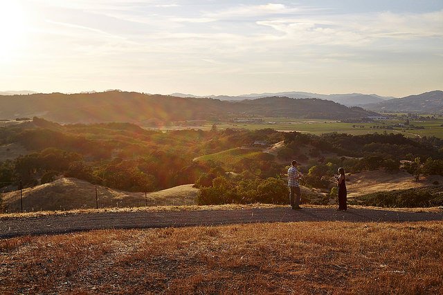 Jordan Winery Sunset Supper at Vista Point dinner in the vineyard event Healdsburg Sonoma