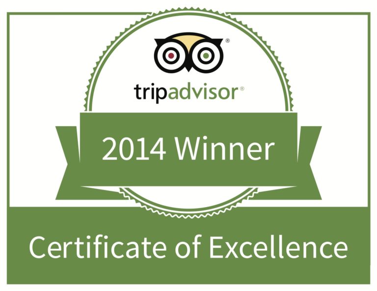 Jordan Winery Trip Advisor Certificate of Excellence, 2014 winner