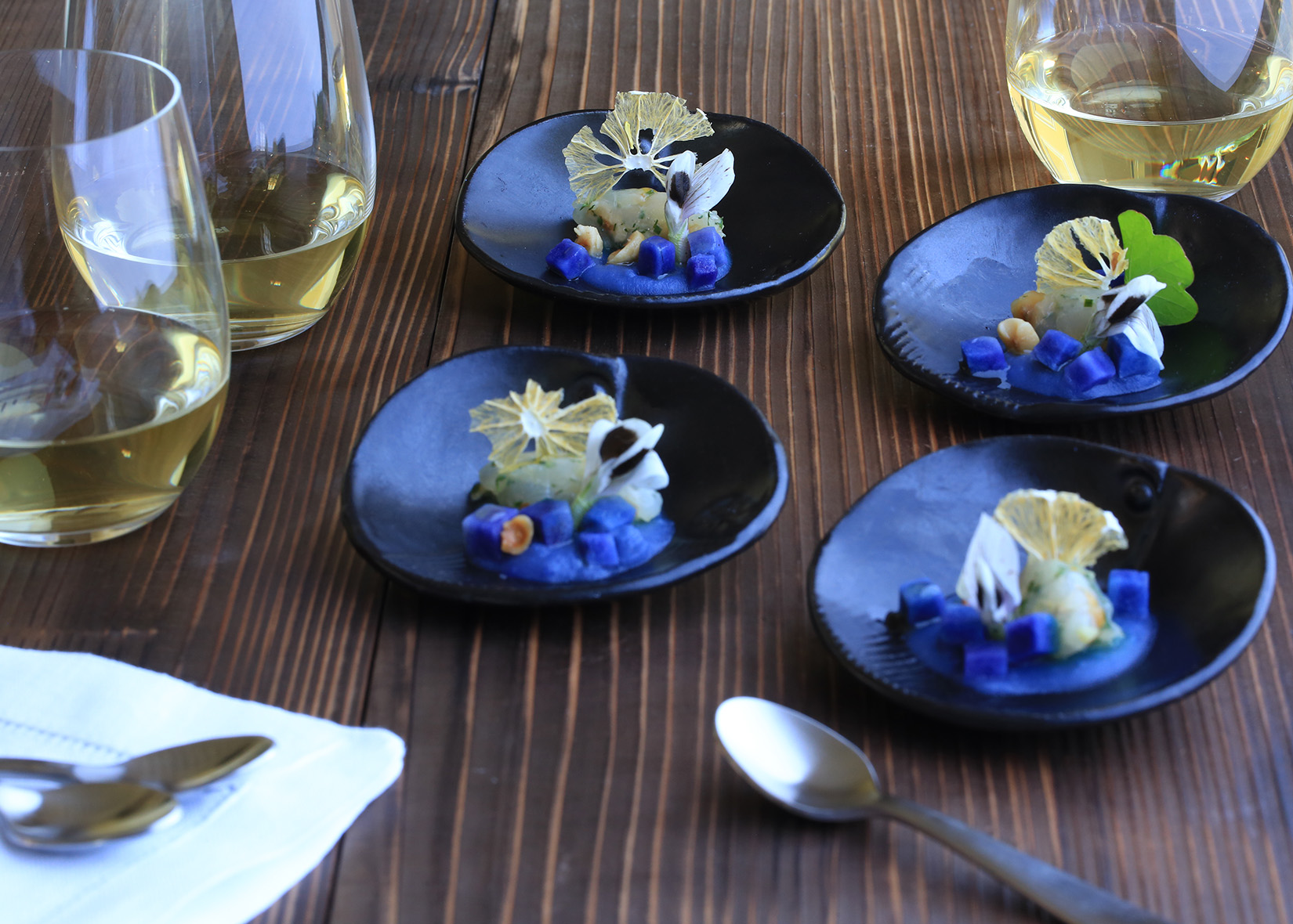 Hokkaido Scallop Tartare with Potato Vichyssoise Recipe