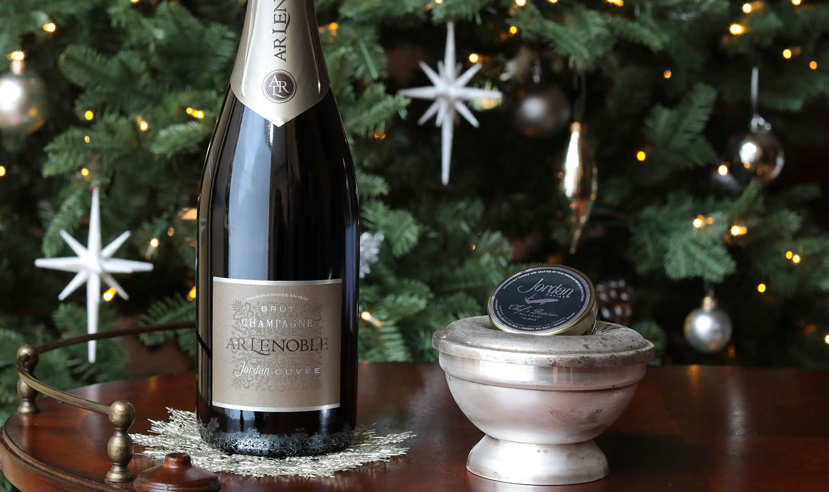 The Jordan Chef's Reserve Caviar pairs wonderfully with the Jordan Cuvee by AR Lenoble.