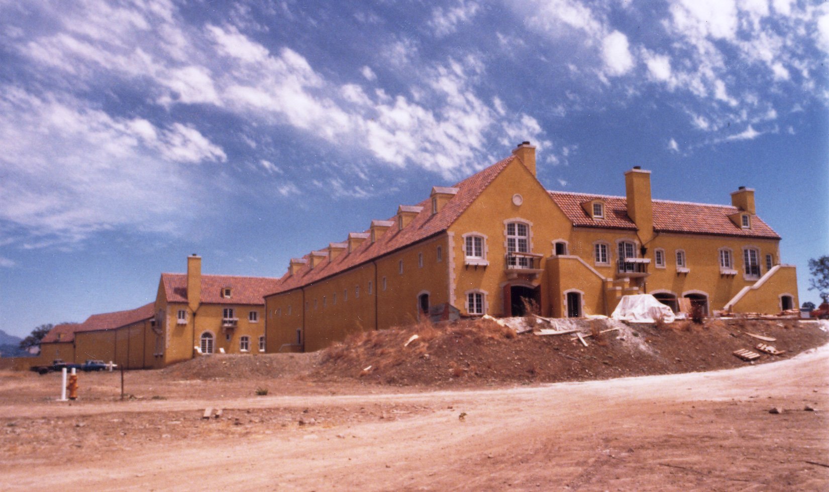 Jordan Winery construction, 1976