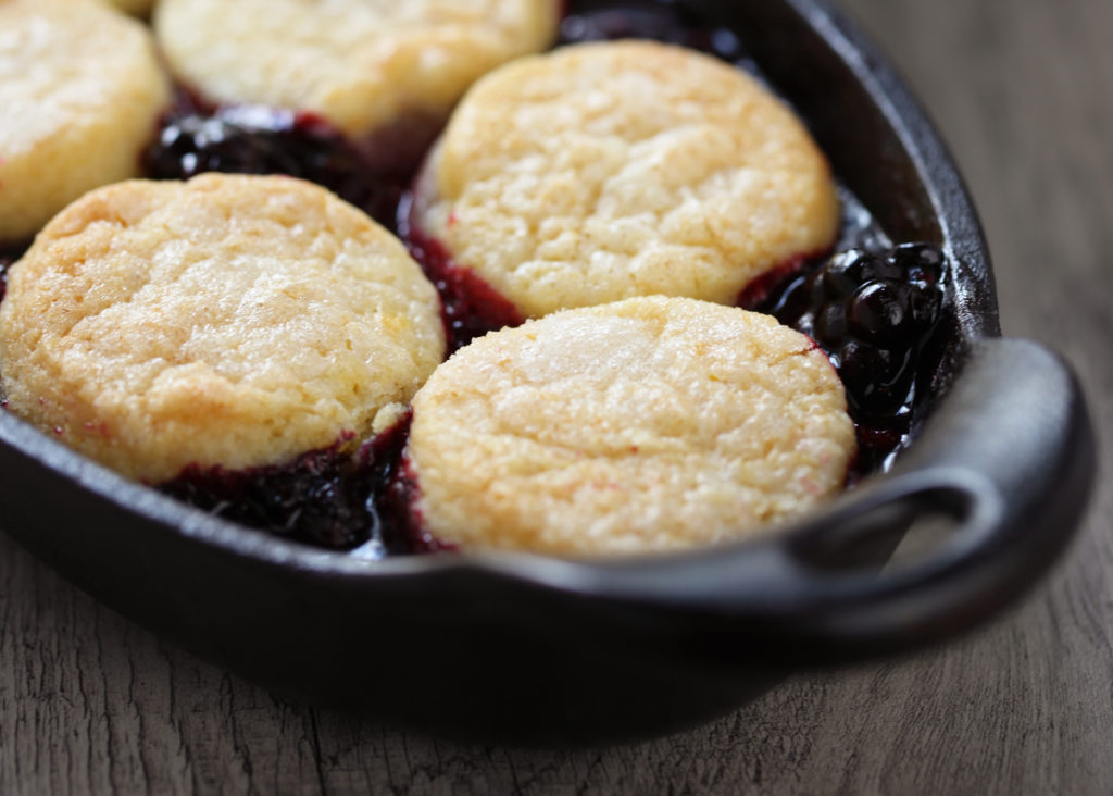 Mini Blackberry Cobbler for Two