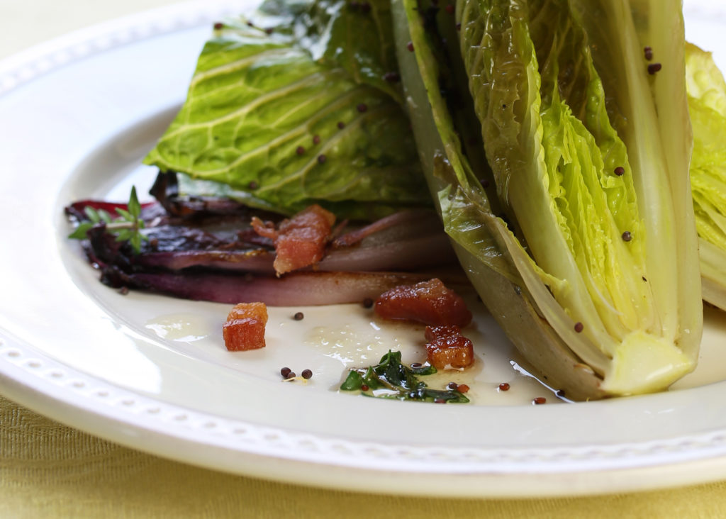 Grilled Romaine Salad Recipe with Aged Balsamic Vinaigrette