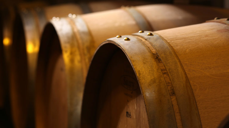 Barrels at Jordan Winery