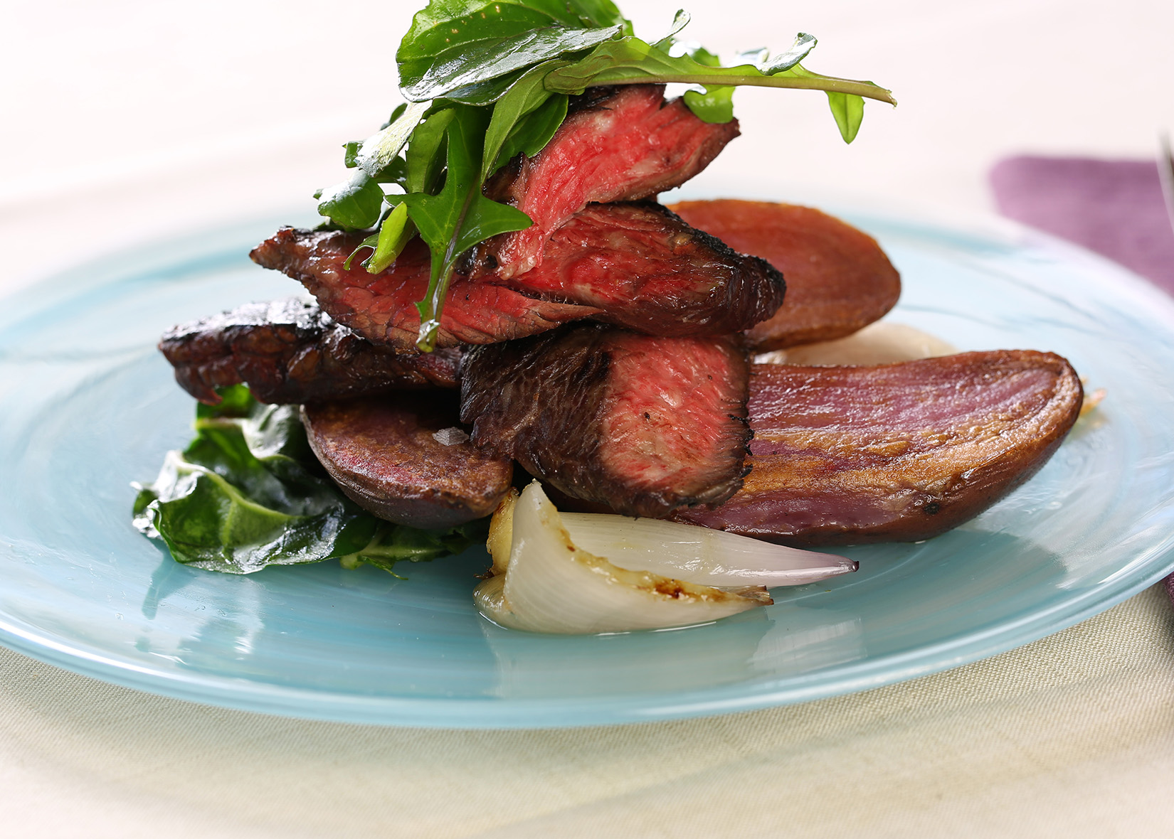 One Skillet Coffee-Rubbed Steak and Potatoes Dinner