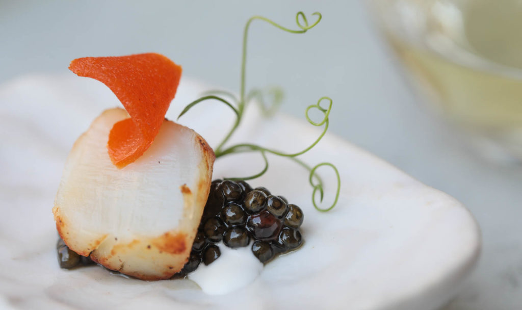 Gourmet hors d’oeuvre with Jordan Chef’s Reserve Caviar