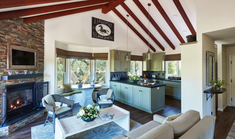 Interior of Wildwood Cottage at Jordan Estate