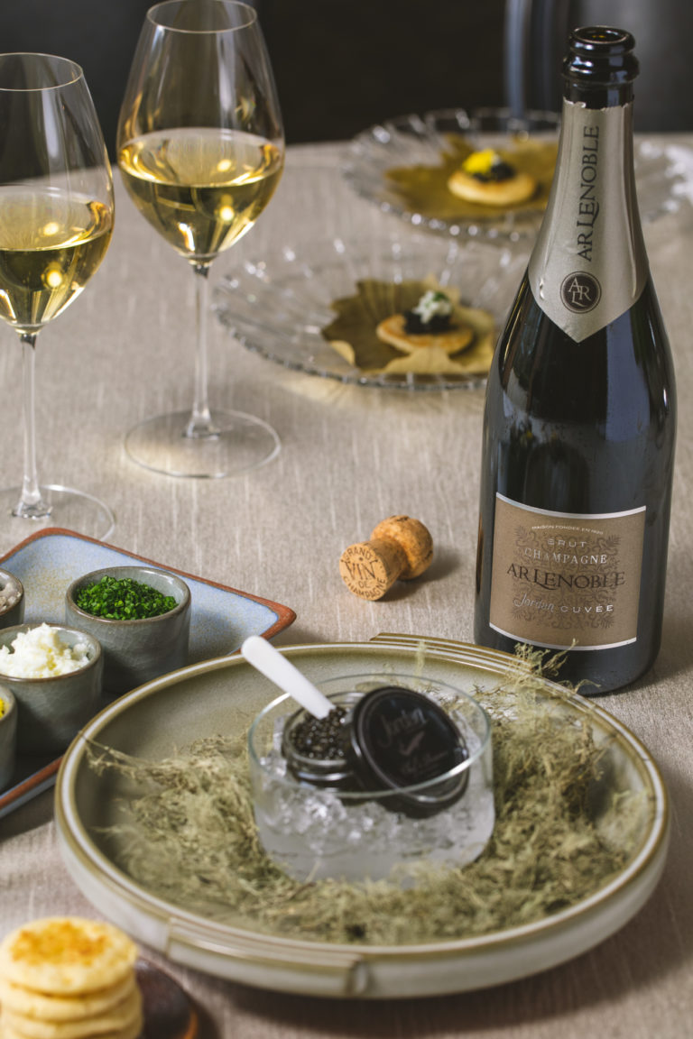 Jordan Chef's Reserve Caviar and Jordan Cuvee by Champagne AR Lenoble