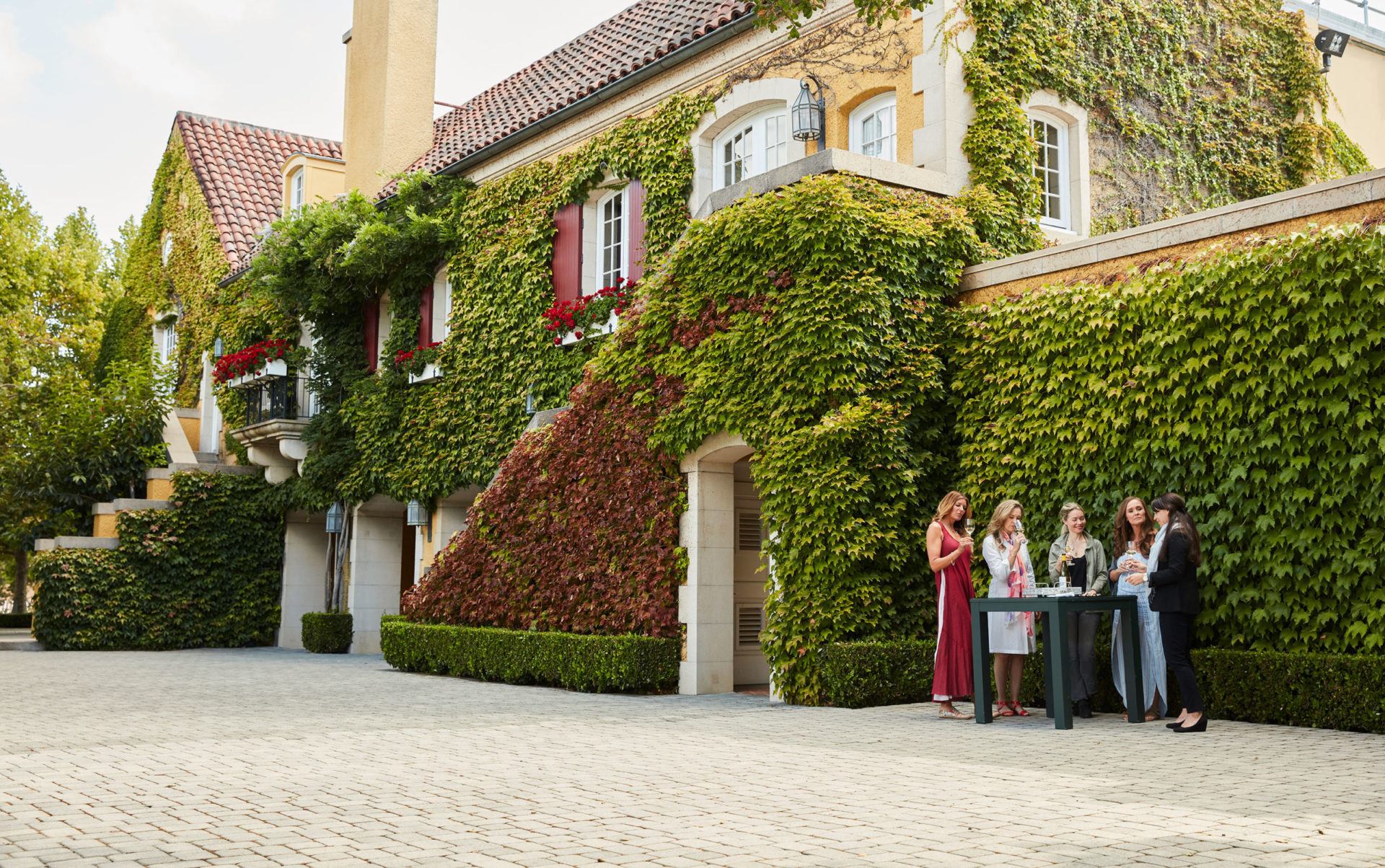 exterior photograph of the Jordan Winery Chateau