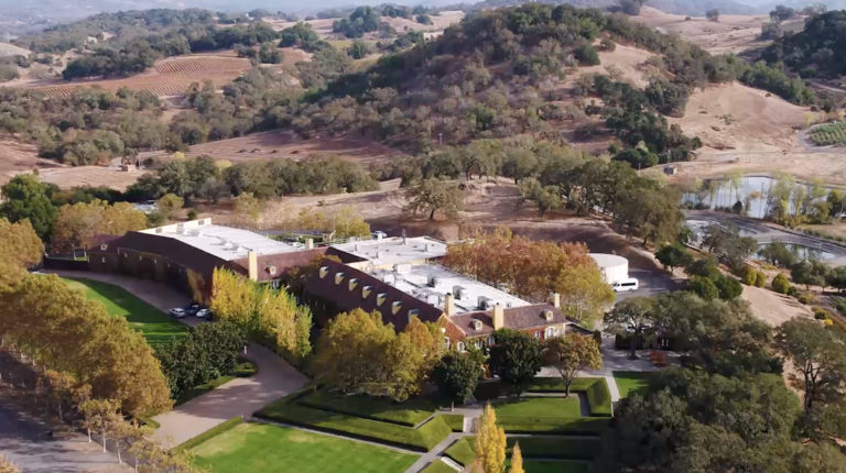 Aerial view of Jordan Chateau