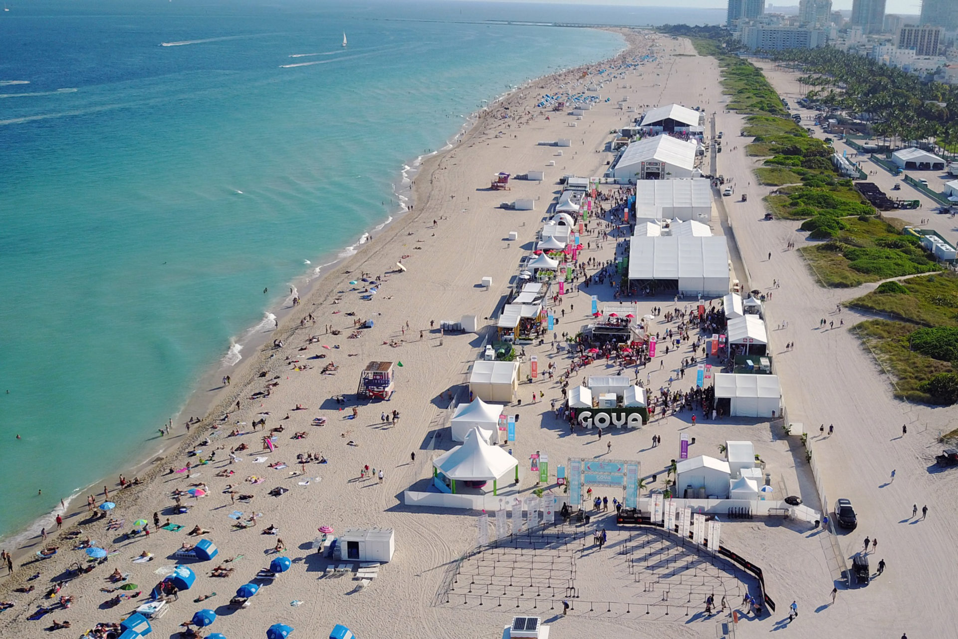 Outdoor Food and Wine Festival at Miami Beach