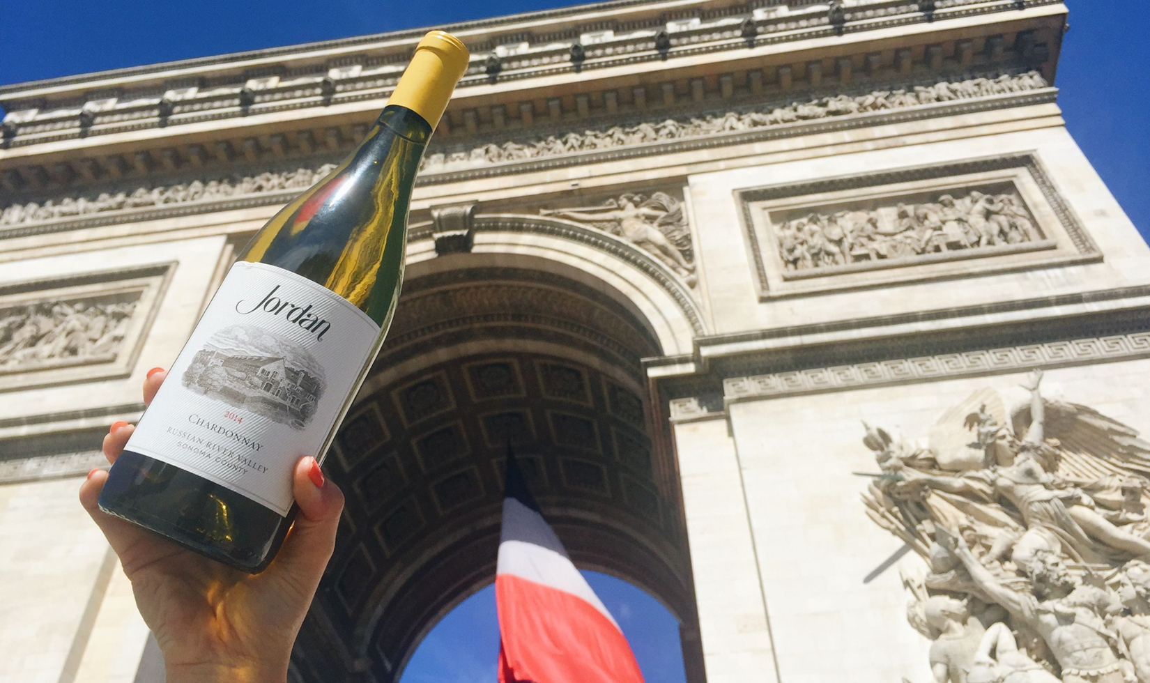 Jordan Chardonnay under Arc de Triomphe