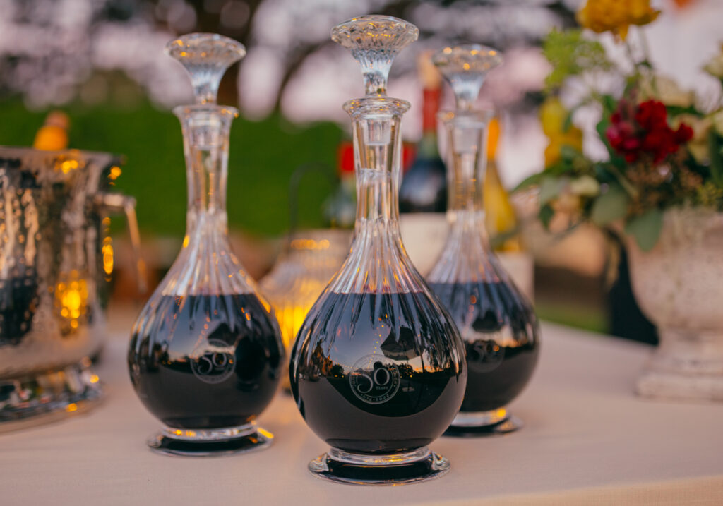 jordan cabernet sauvignon in baccarat decanters