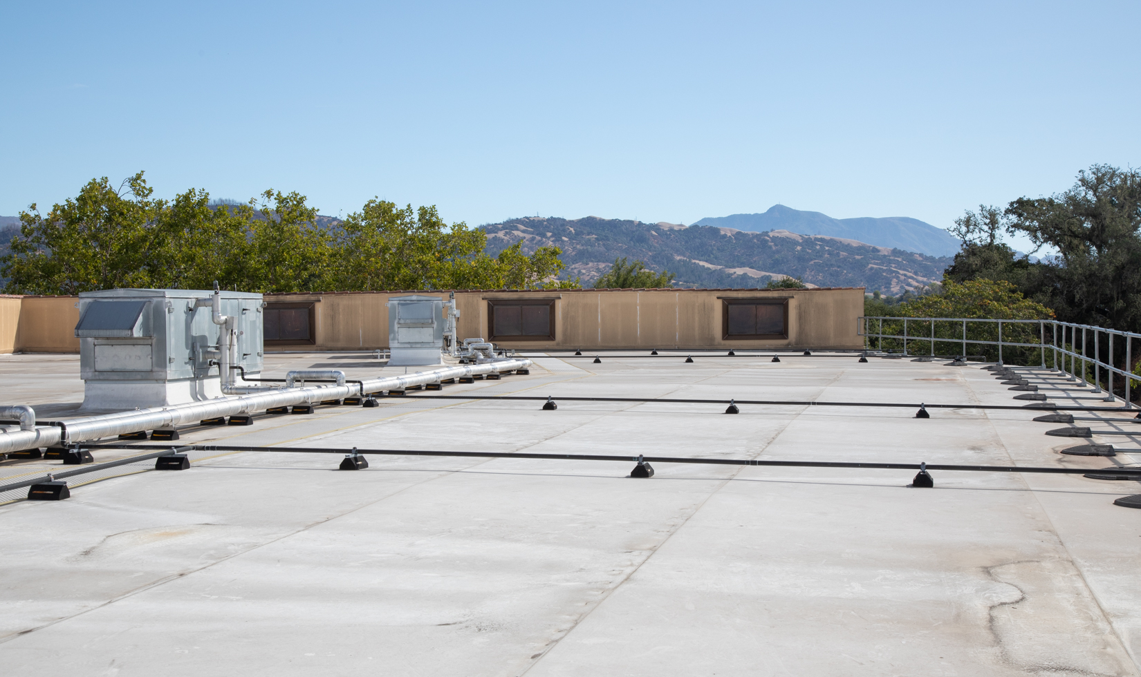 The cool roof on top of Jordan Winery